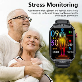 Upgraded version of TK11P blood pressure watch with heart rate, blood sugar monitoring, call smart watch
