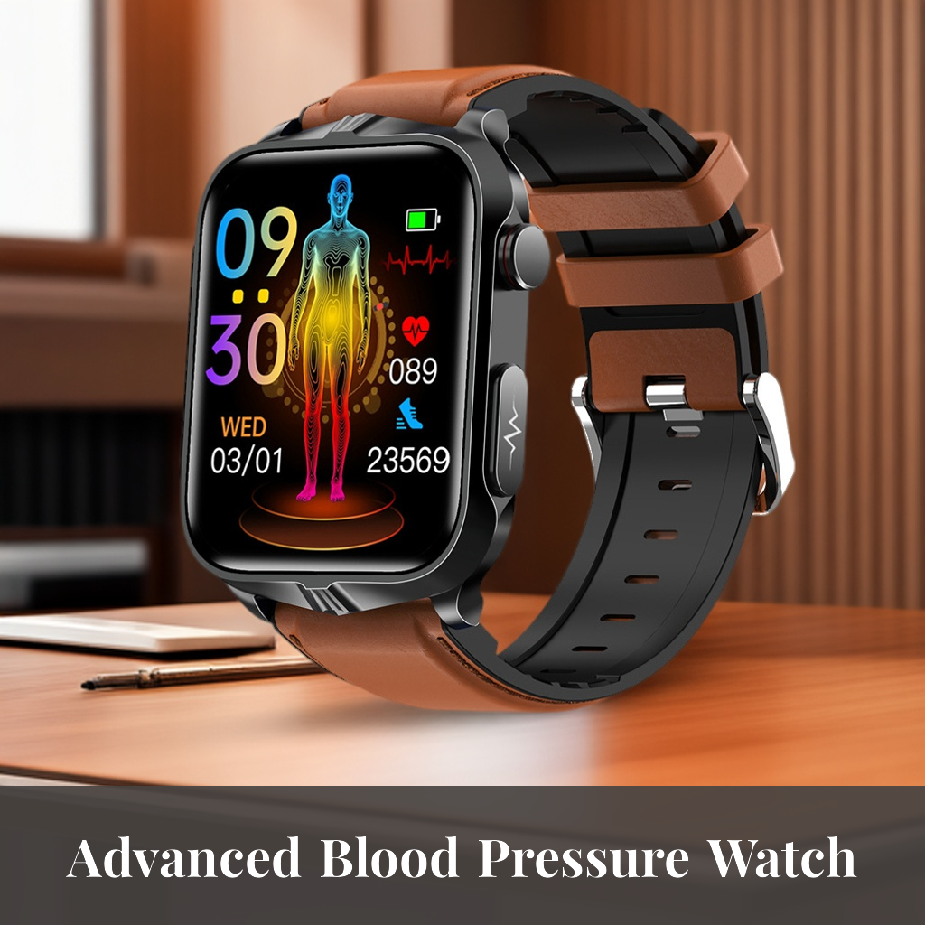 Upgraded version of TK11P blood pressure watch with heart rate, blood sugar monitoring, call smart watch