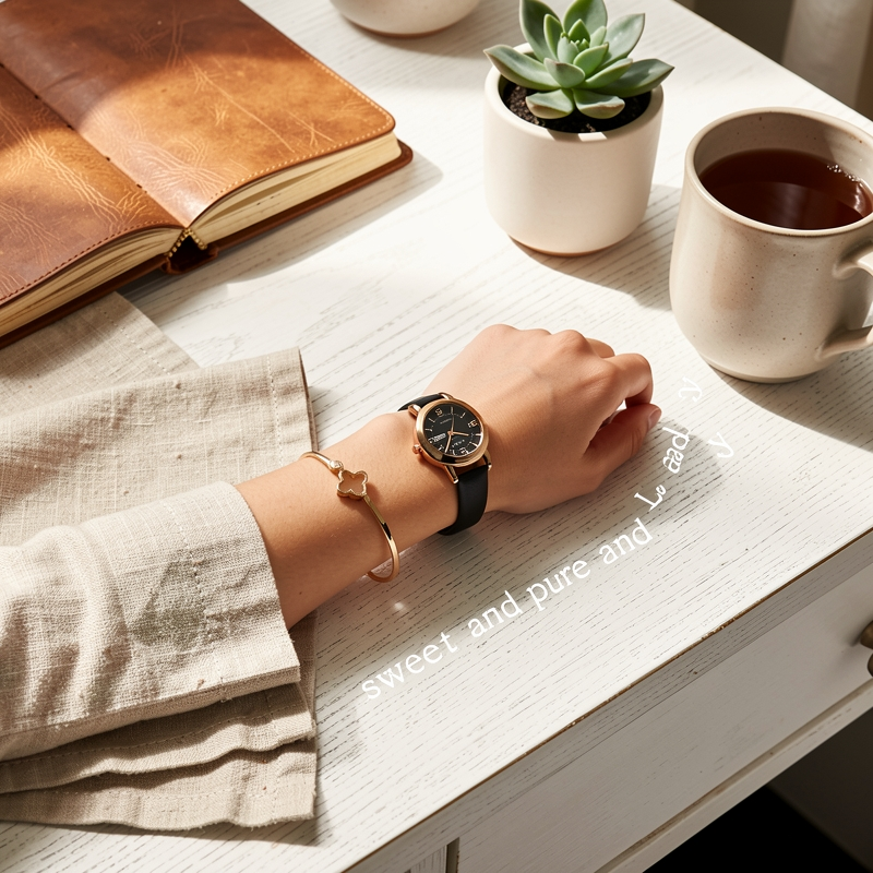 Women's Quartz Watch with Luminous Hands