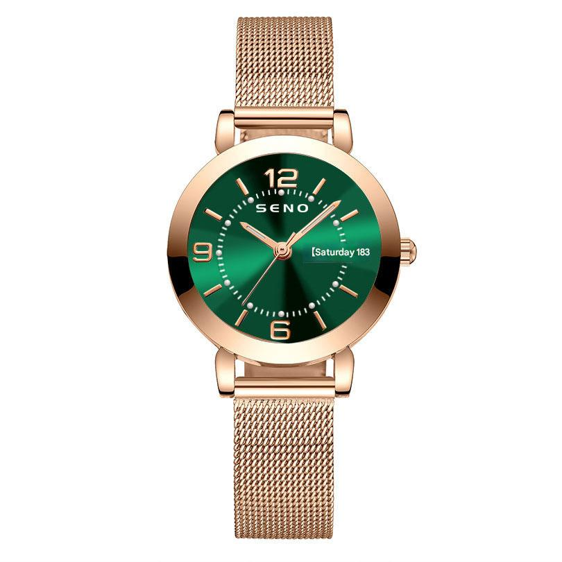 Women's Quartz Watch with Luminous Hands