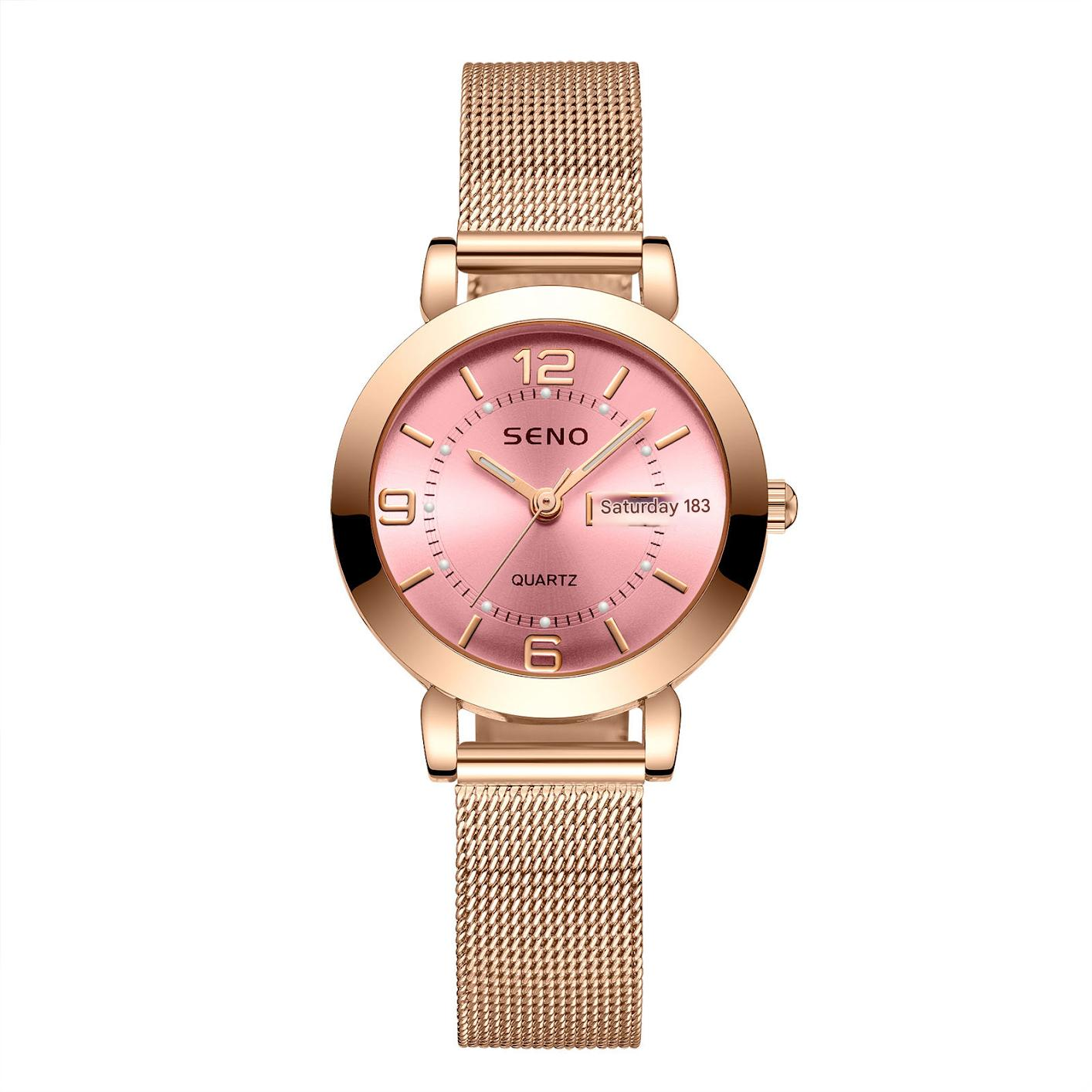 Women's Quartz Watch with Luminous Hands