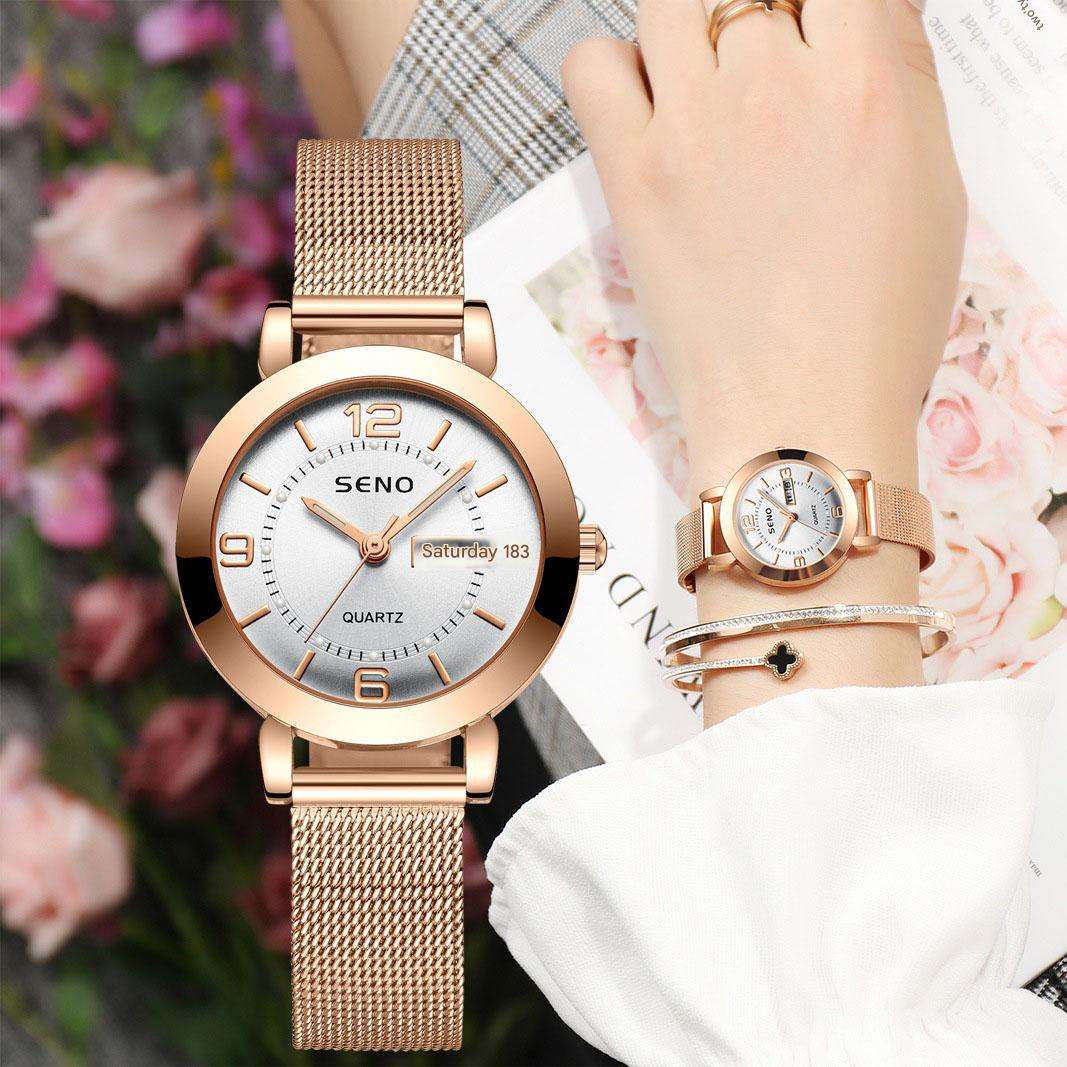 Women's Quartz Watch with Luminous Hands