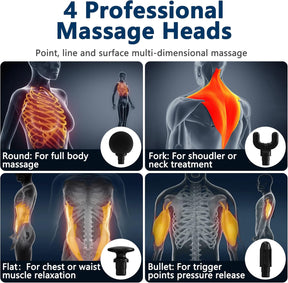 Upgraded extended handle back massager